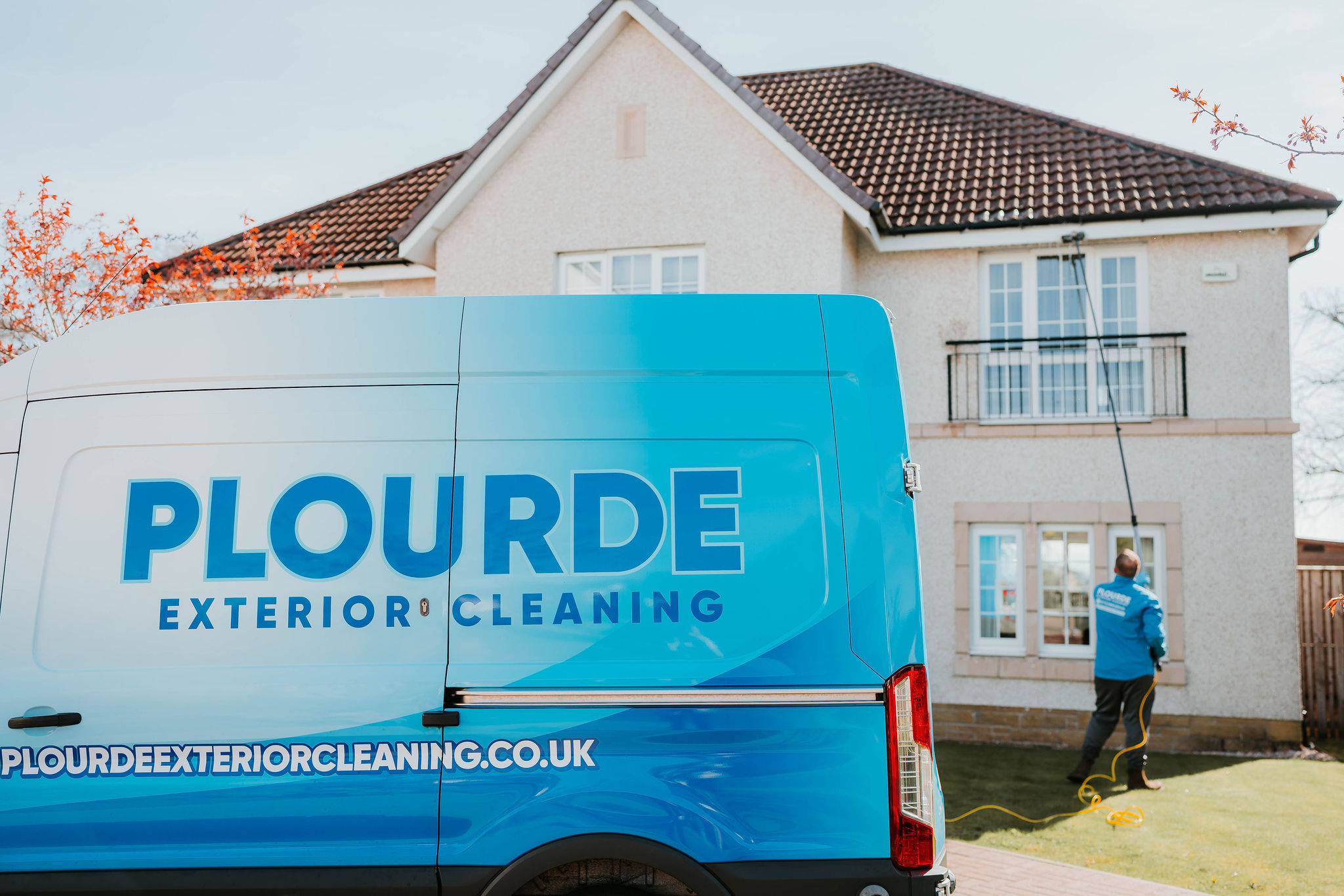 Soffit and fascia cleaning by Plourde Exterior Cleaning restoring roofline boards
