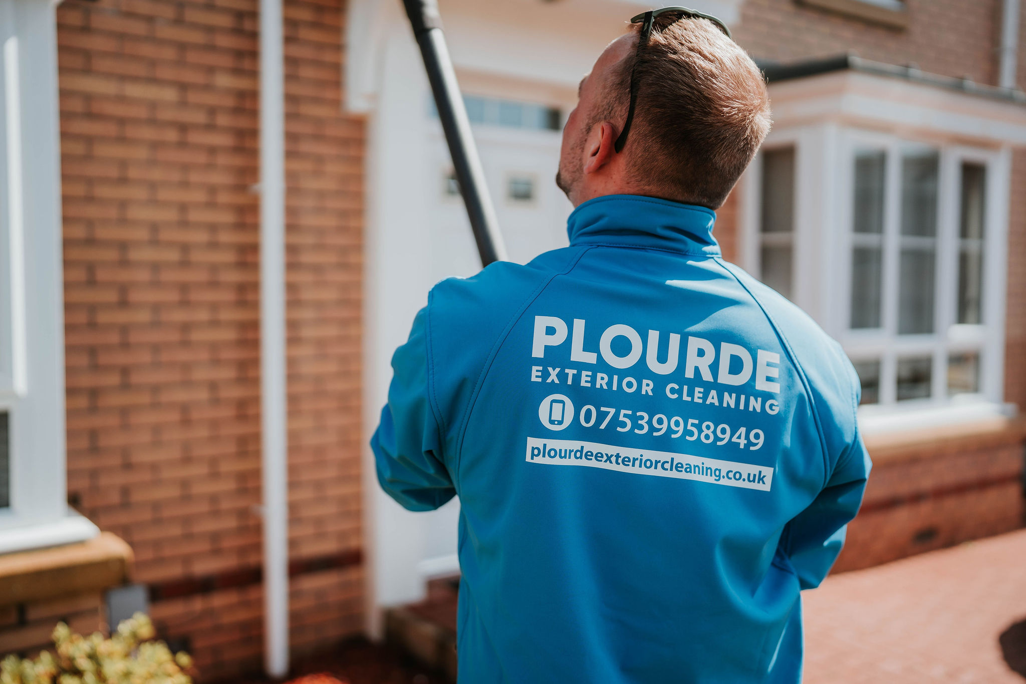 Exceptional results from Plourde Exterior Cleaning on a property in East Kilbride