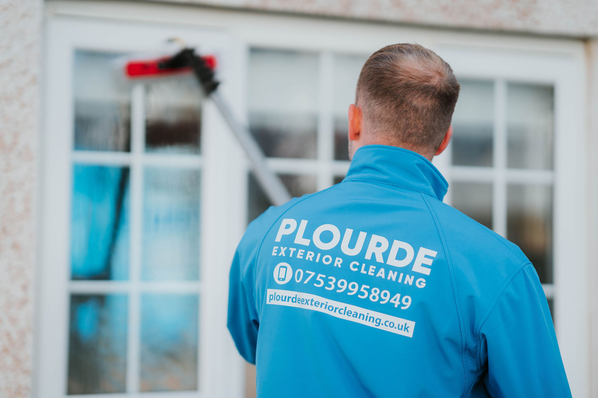 Exterior cleaning work by Plourde in East Kilbride