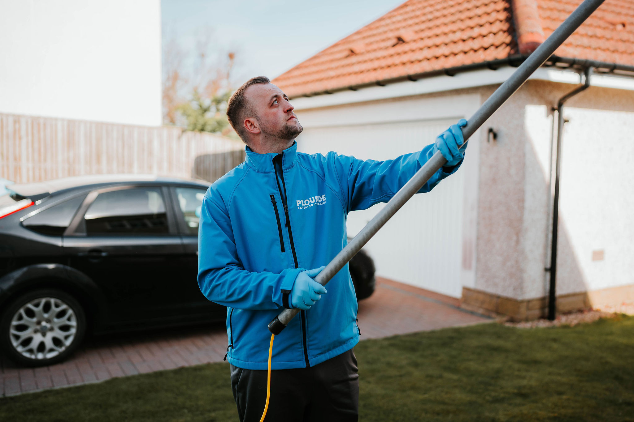 Soffit and fascia cleaning result by Plourde Exterior Cleaning
