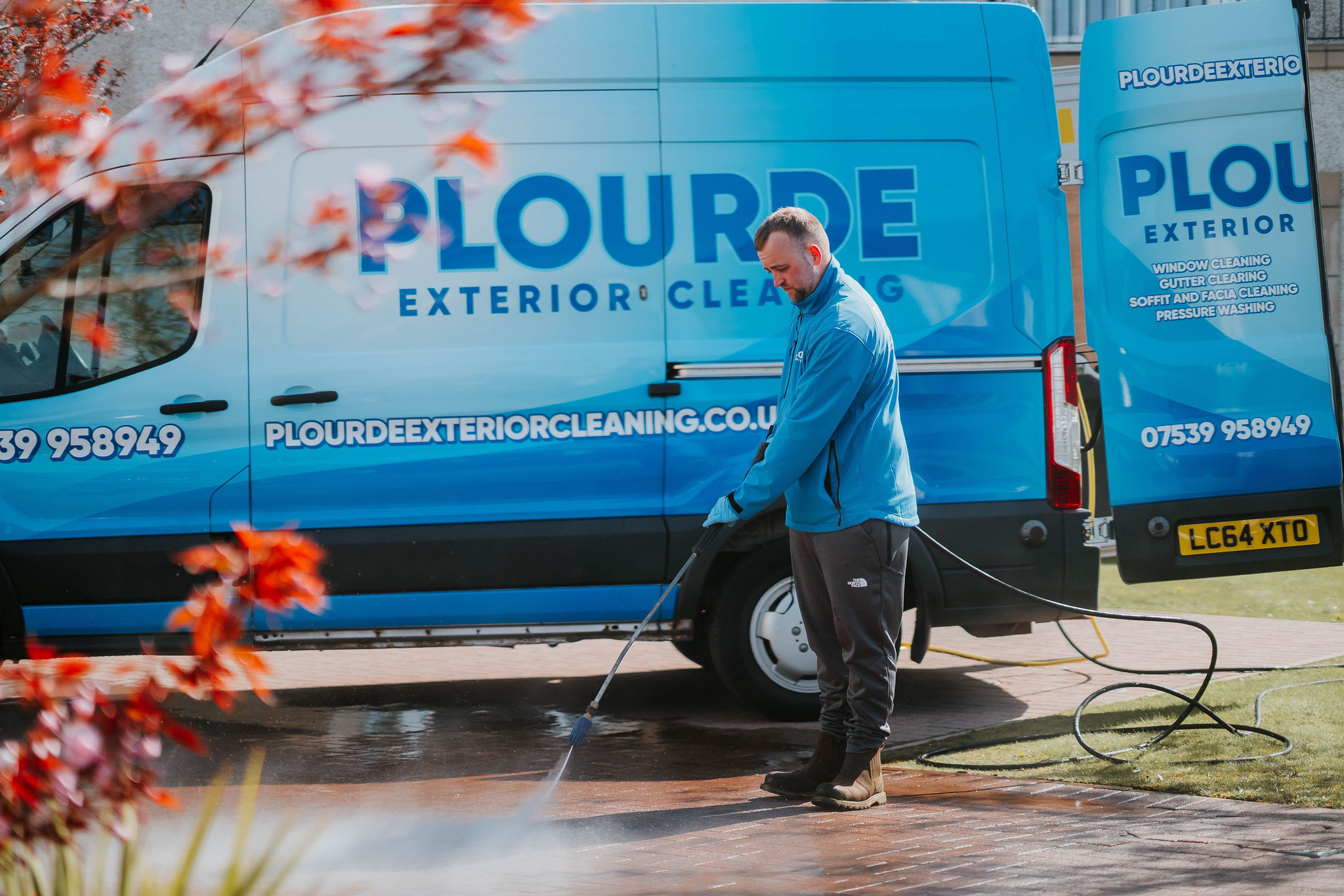 Window cleaning result in South Lanarkshire by Plourde Exterior Cleaning
